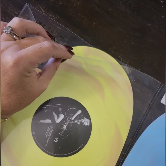Taylor Swift Lover Live From Paris Heart Vinyl